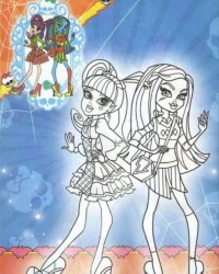 Ausmalbild Monster High kostenlos 1