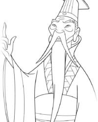 Ausmalbild Mulan kostenlos 2