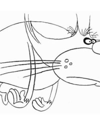 Ausmalbild Oggy und die Kakerlaken kostenlos 3