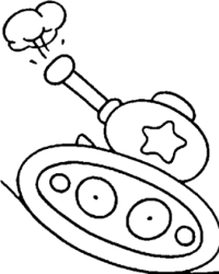 Ausmalbild Panzer kostenlos 4