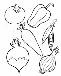 Ausmalbild Paprika kostenlos 1