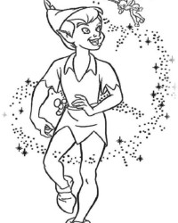 Ausmalbild Peter Pan kostenlos 1