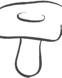 Ausmalbild Pilz kostenlos 2