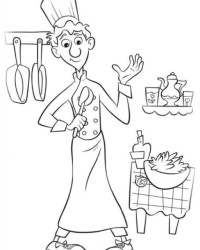 Ausmalbild Ratatouille kostenlos 1