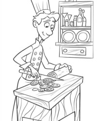 Ausmalbild Ratatouille kostenlos 3
