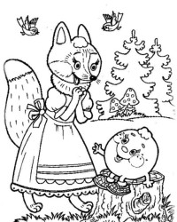 Ausmalbild Russische Märchen kostenlos 2