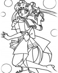 Ausmalbild Sailor Moon kostenlos 3