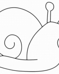 Ausmalbild Schnecke kostenlos 2