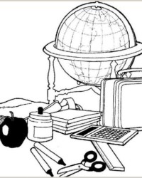 Ausmalbild Schule kostenlos 1