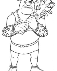 Ausmalbild Shrek 4 kostenlos 2