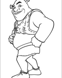 Ausmalbild Shrek 4 kostenlos 3