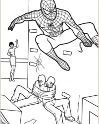 Ausmalbild Spider-Man 2 kostenlos 4