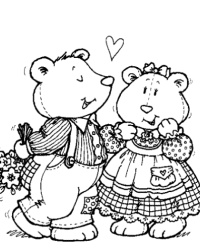 Ausmalbild Teddybär kostenlos 3