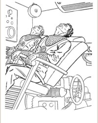 Ausmalbild Tom Corbett, Space Cadet kostenlos 2