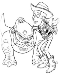 Ausmalbild Toy Story 3 kostenlos 2
