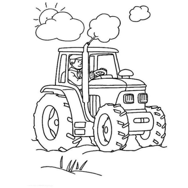 malvorlagen zum drucken ausmalbild traktor kostenlos 2