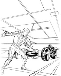 Ausmalbild Tron kostenlos 1
