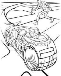 Ausmalbild Tron kostenlos 2