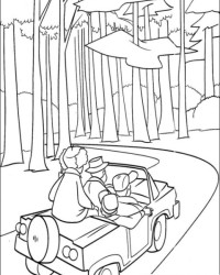 Ausmalbild Wald kostenlos 1