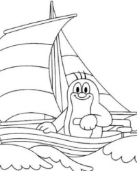 Ausmalbild Welle kostenlos 1
