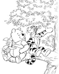 Ausmalbild Winnie Puuh kostenlos 2
