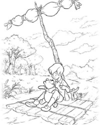 Ausmalbild Winnie Puuh kostenlos 3