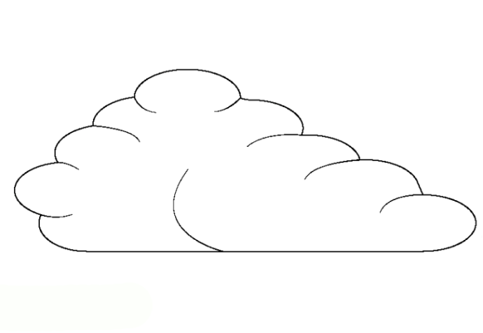 Malvorlagen zum Drucken Ausmalbild Wolken kostenlos 3