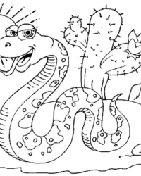 Ausmalbild Wüste kostenlos 2