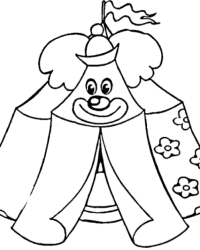 Ausmalbild Zirkus kostenlos 2