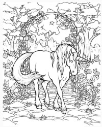 Ausmalbild einhorn kostenlos 1