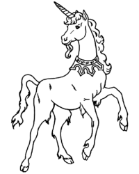Ausmalbild einhorn kostenlos 2