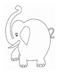 Ausmalbild elefant kostenlos 5