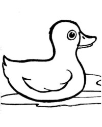 Ausmalbild ente kostenlos 3